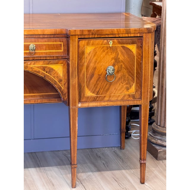 Late 18th Century Late 18th Century English George III Inlaid Mahogany Sideboard For Sale - Image 5 of 16