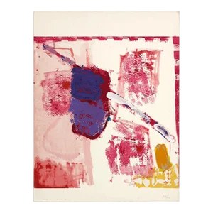 Lea Nikel Untitled (From Ten Painters on War and Peace), Hand Signed Lithograph, 1978