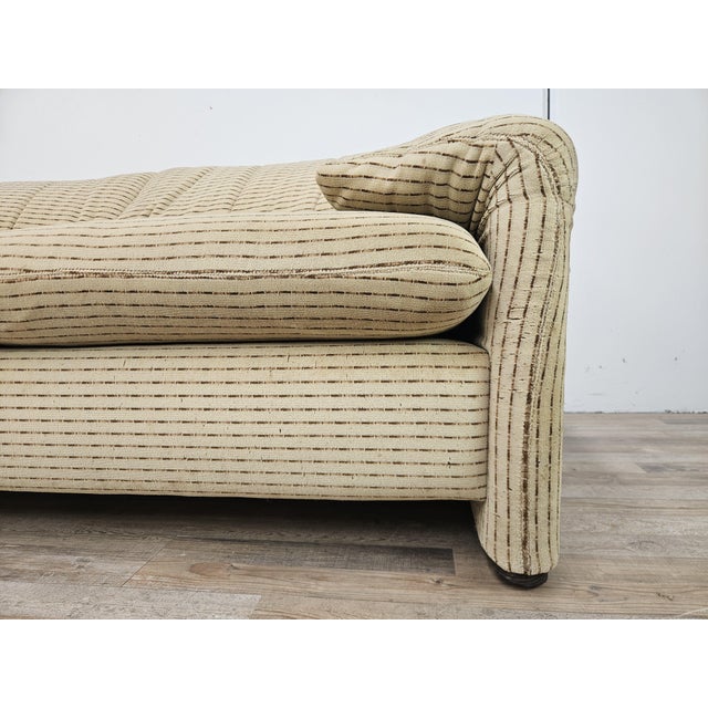Maralunga Three-Seater Fabric Sofa by Vico Magistretti for Cassina, 1970s For Sale - Image 13 of 18