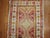 Bright Red Green Vintage Turkish Anatolian Throw Rug For Sale - Image 4 of 5