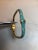 1970s Les Bernard Rectangular Gold Tone Turquoise Enamel Bangle For Sale - Image 9 of 12