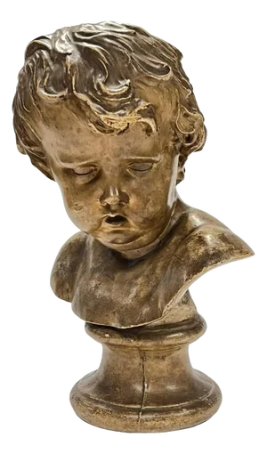 Antique plaster Bust of Cupid After Francois Duquesnoy (1597-1643)