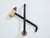 Metal Brass Pencil Andirons Wrought Iron 1960s For Sale - Image 7 of 9