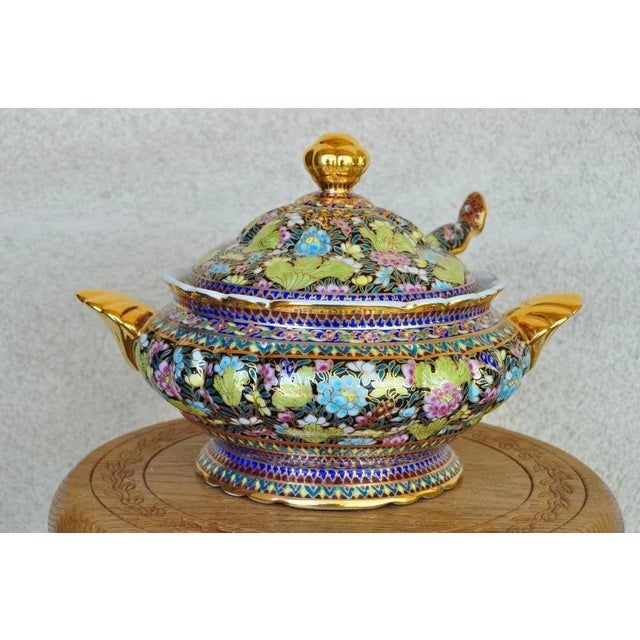 (YOU CAN MAKE REASONABLE OFFERS.) The set includes the tureen with lid and ladle, all hand painted in Thailand using...