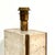 Metal Geometric Travertine and Brass Table Lamps, Italy, 1970s, Set of 2 For Sale - Image 7 of 10