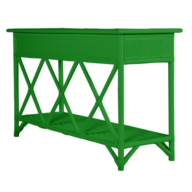 David Francis Aruba Sideboard - Bright Green For Sale - Image 4 of 6