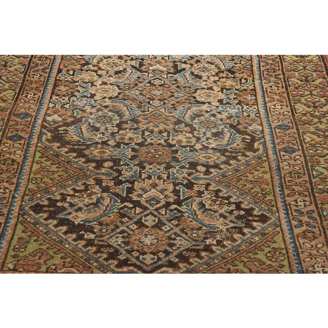 Early 20th Century Antique Persian Malayer Rug Runner -03'06 X 16'08 For Sale - Image 5 of 9