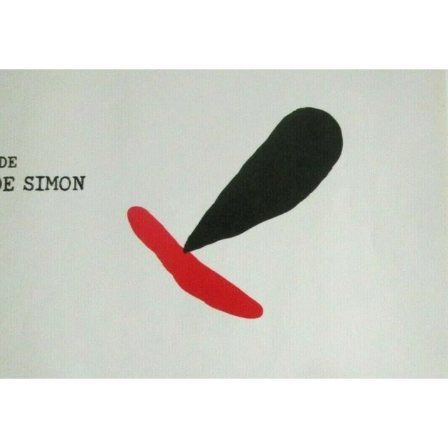 This vintage mid 20th century original woodcut frontispiece is from the scarce ltd. ed. Joan Miro (Spain 1893-1983)...