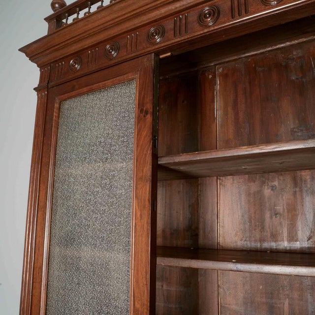 Wood Umbertine Two-Body Carved Walnut Sideboard For Sale - Image 7 of 9