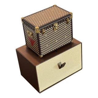 Louis Vuitton Limited Edition Paperweight, Mini Vuitton Jewelry Box in the Shape of a Trunk, 2012 For Sale
