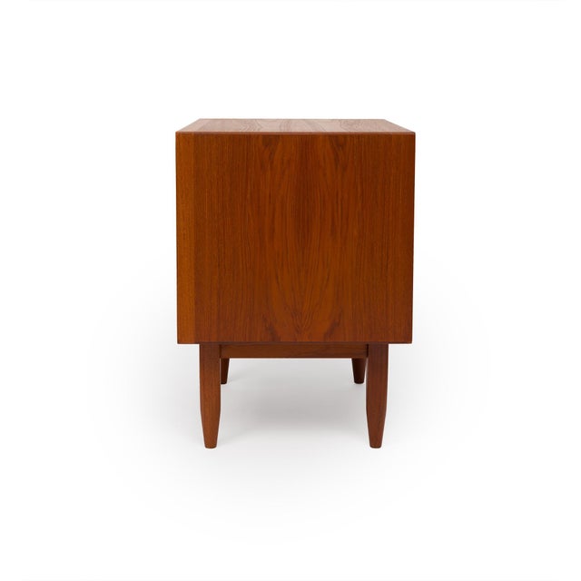 Vintage 1960s Danish Mid Century Svend Åge Madsen Teak Tambour Door Nightstands - Pair For Sale - Image 15 of 17