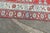 Vintage Medallion Brick Red Blue Cream Hand-Knotted Long Runner - 3’6” X 14’8” For Sale - Image 9 of 10