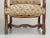 Brown Antique French Walnut Hand Carved Armchair or Throne Chair Unrestored Condition For Sale - Image 8 of 13