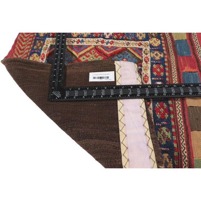 Late 19th Century Late 19th Century Antique Kurdish Jaf Saddle Bag Rug, 02'03 X 04'09 For Sale - Image 5 of 9
