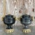 Vintage Boho Black Marble and Brass Ram’s Head Lidded Urns - a Pair For Sale In West Palm - Image 6 of 6