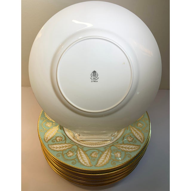 Royal Worcester 1950s Royal Worcester, Ettrick Service Plates, or Dinner Plates - Set of 12 For Sale - Image 4 of 5