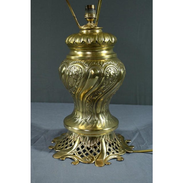 Vintage Brass Lamp, 1920 For Sale - Image 10 of 18