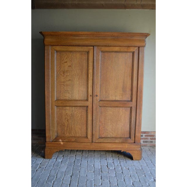 Antique Oak Cabinet by Louis Philippe, 1850 For Sale - Image 9 of 10