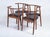 Set of four dining chairs attributed to Danish design Hans Olsen, 1960s chairs. Beautiful shape, very sculptural chair...