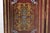 Wood Vintage Chinese Four-Panel Painted Screen in Dark Red Brown Finish For Sale - Image 7 of 10