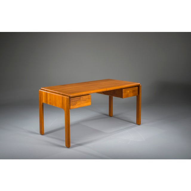 Mid-Century Modern Vintage Danish Cabinetmaker Desk in Teak, 1950s For Sale - Image 3 of 18