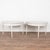 Pair, Gustavian demi-lune side tables or consoles with gently tapered and fluted legs. Newer professionally applied...