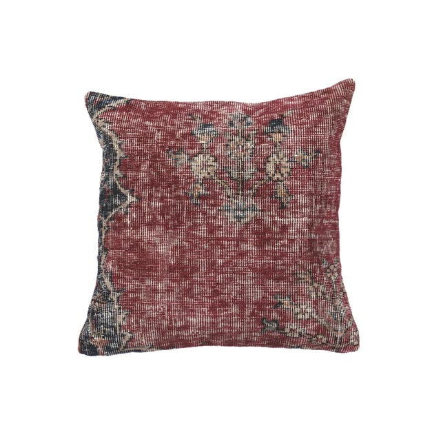 Distressed Turkish Pillow Cover For Sale - Image 4 of 4