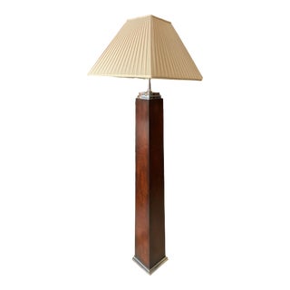 Theodore Alexander Burl Wood Floor Lamp For Sale