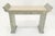 Metal Fine Tessellated Stone Tile Mother of Pearl Rolled Edges 3 Drawers Console Table For Sale - Image 7 of 16