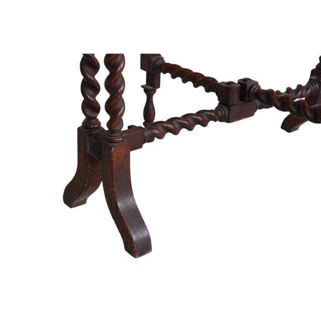 Wood English Gate Leg Drop Leaf Table For Sale - Image 7 of 11