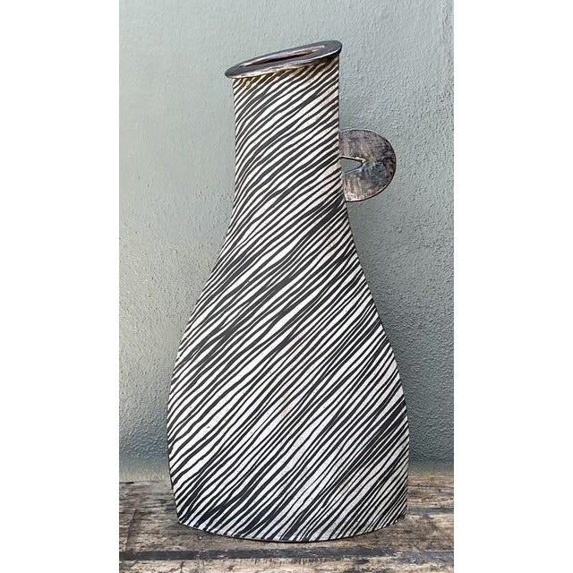 Vintage Postmodern Monumental Original Studio Pottery Vase For Sale - Image 10 of 12