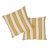 Schumacher Schumacher Isolde Stripe 18" Pillow in Yellow For Sale - Image 4 of 6