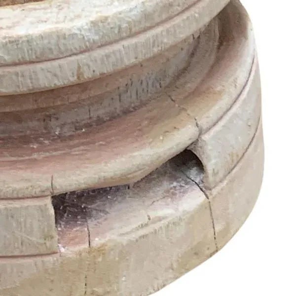 Vintage Indian Seed Extractor Candle Holder For Sale - Image 4 of 5