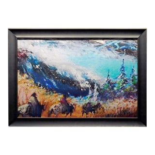 Earl Biss Three Riders in an Autumn Meadow#5Giclee on Canvas W/Custom Frame24x36 For Sale