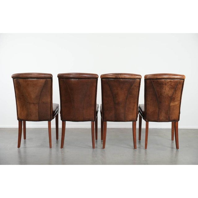Sheepskin Dining Chairs, Set of 4 For Sale - Image 4 of 16