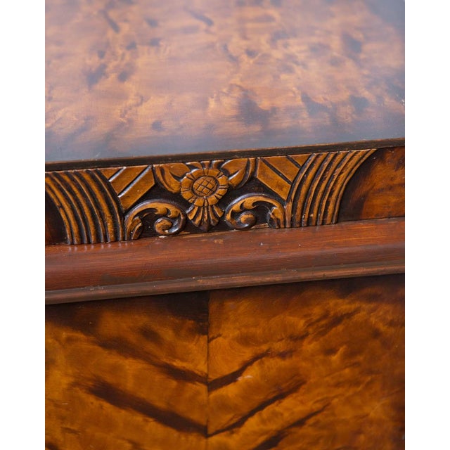 1940s Art Deco Wood Nightstand For Sale - Image 5 of 12