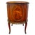 Louis XVI Style Round Gueridon Commode Tables With Carrara Marble & Floral Marquetry - A Pair For Sale - Image 13 of 18