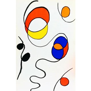 Calder Original Lithograph Dm56173 Derriere Le Miroir 1968 For Sale