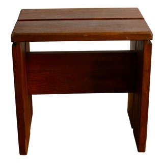 Large Stool by Charlotte Perriand for Les Arcs, France, 1960s For Sale