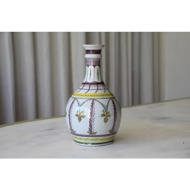 18th Century Glazed Earthenware Bottle Vase, Queen Maria I of Portugal Reign For Sale - Image 13 of 13