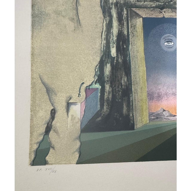 Surrealism Fernando Verdugo “Door” 1971 Signed Artist’s Proof Lithograph Xvii/Xx For Sale - Image 3 of 5