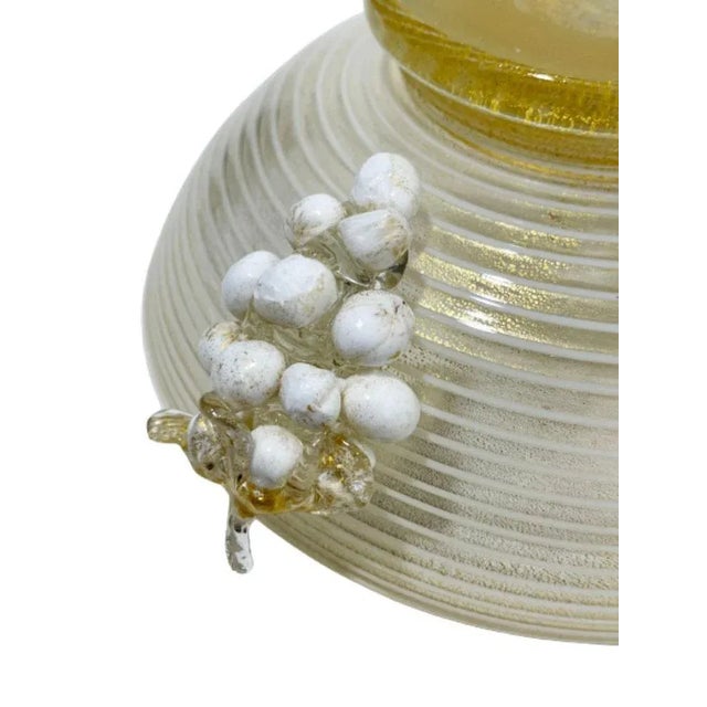 Glass Murano Glass Bowl with Bunches of Grapes by Ercole Barovier & Toso, Italy For Sale - Image 7 of 10