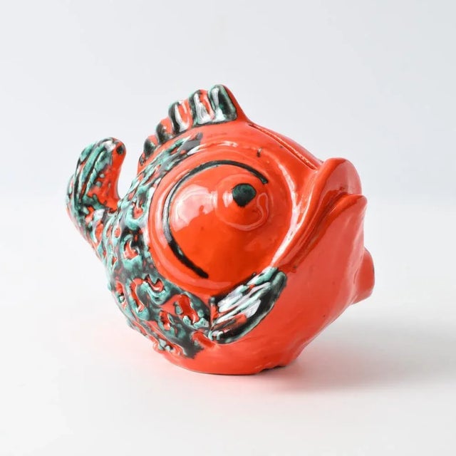 Green Orange and Green Fish Money Box from Italica Ars, 1970s For Sale - Image 8 of 13