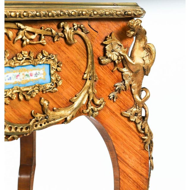 Antique French Ormolu Bureau Plat Desk after Linke, 19th Century For Sale - Image 14 of 18