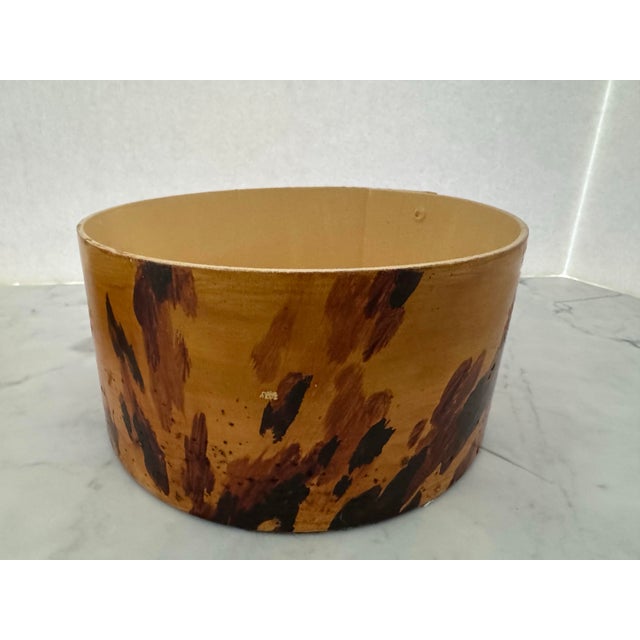 American Faux Painted Tortoise Shell Shaker Box For Sale - Image 3 of 7