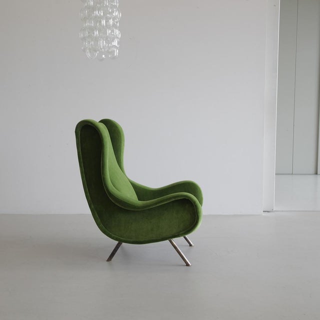 Mid-Century Modern Italian Senior Lounge Chair by Marco Zanuso for Arflex, 1955 For Sale - Image 3 of 8