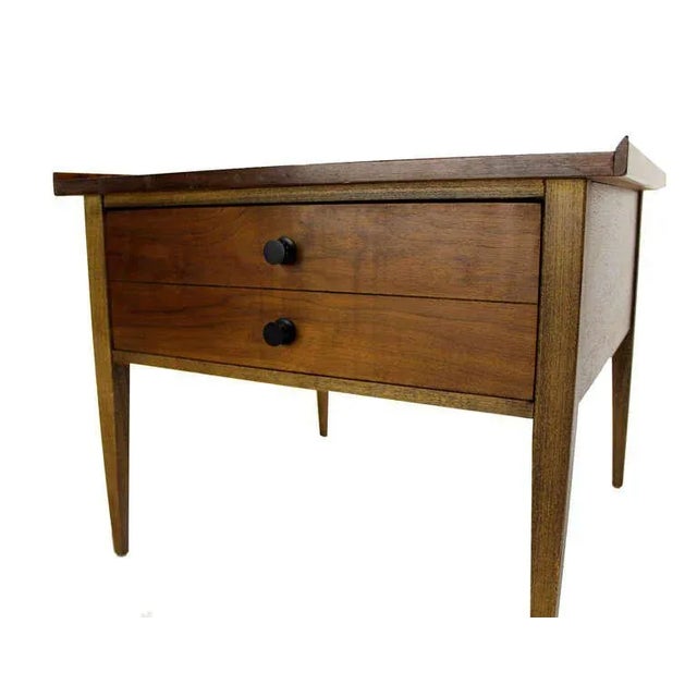 Mid-Century Modern Mid-Century Modern Danish Walnut End Tables- a Pair For Sale - Image 3 of 9