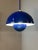 Louis Poulsen Blue Enamel Flowerpot Pendant Lamp by Verner Panton for Louis Poulsen For Sale - Image 4 of 11