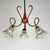 Vintage Murano Glass and Brass Chandelier, Italy, 1950s For Sale - Image 18 of 18