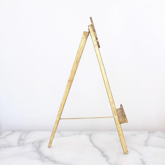 Large Italian Florentine display easel.
